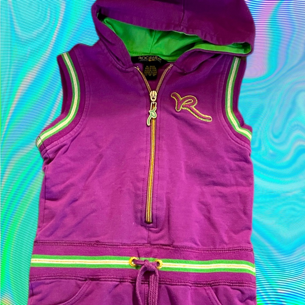 RocaWear girls’ zip-up hooded jumper